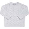 Cable Knit Sweater White - Sweaters - 1 - thumbnail