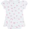 Pink Heart Print Onesie Dress Pink - Dresses - 2
