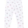 Pink Heart Print Pima Leggings Pink - Leggings - 4