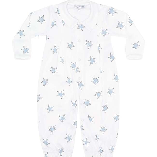 Blue Stars Print Converter Gown Blue - Nightgowns - 3