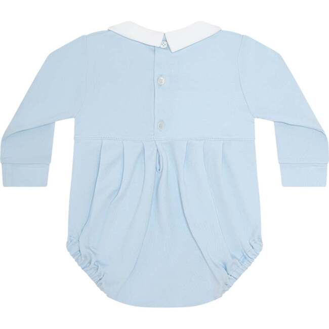 Blue Puppy Love Embroidery Bubble LS Blue