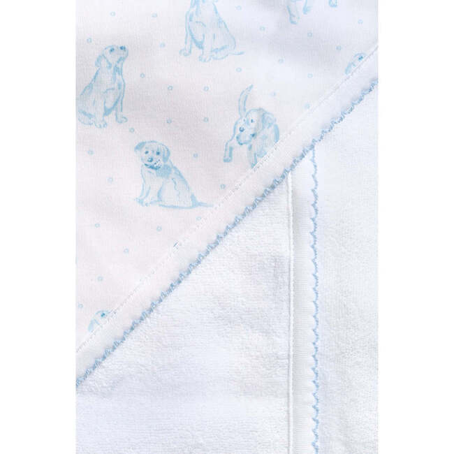 Blue Puppy Love Print Towel Blue - Bath Towels - 3