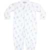 Blue Puppy Love Print Converter Gown Blue - Nightgowns - 2