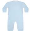 Blue Puppy Love Embroidery Romper LS Blue - Rompers - 2