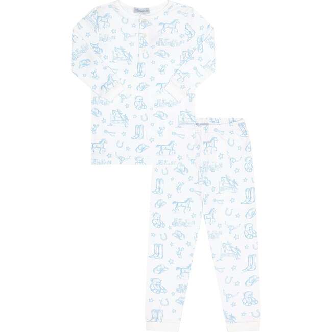 Blue Lone Star Toile Pajamas Blue
