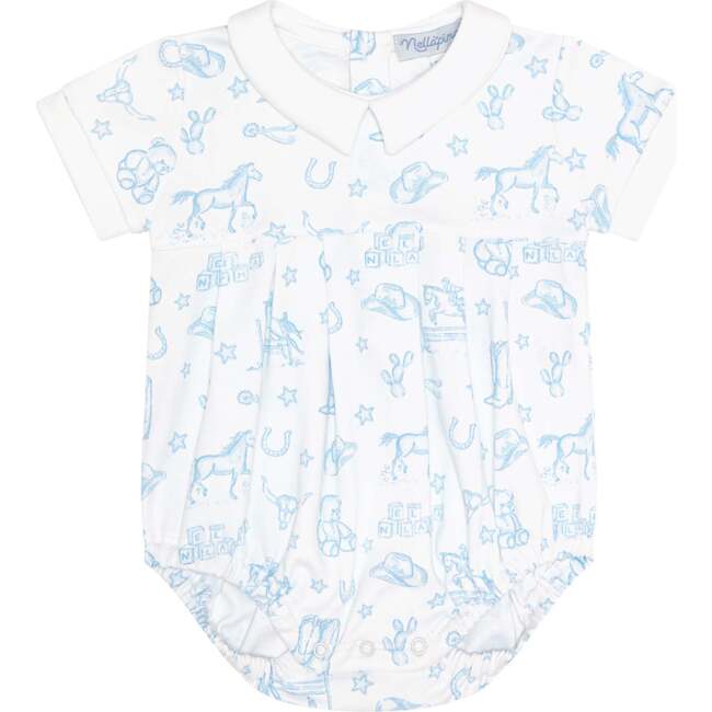 Blue Lone Star Toile Bubble Blue