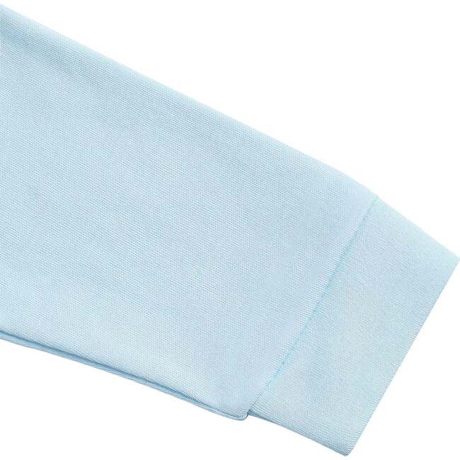 Blue Puppy Love Embroidery Romper LS Blue - Rompers - 3