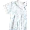 Blue Lone Star Toile Bubble Blue - Rompers - 2
