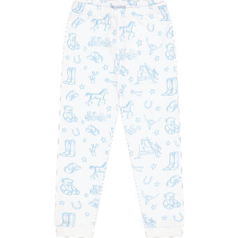 Blue Lone Star Toile Pajamas Blue - Pajamas - 4