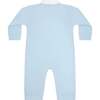 Mini Voyages Embroidery Romper LS Blue - Rompers - 2