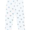 Blue Heart Print Pima Leggings Blue - Leggings - 2 - thumbnail