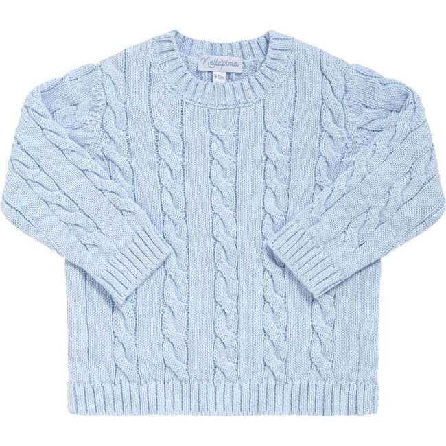 Cable Knit Sweater Blue