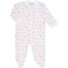 Butterflies Print Zipper Footie Pink - Footie Pajamas - 2