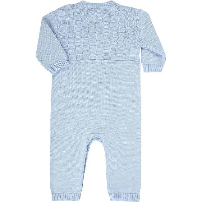 Basket Weave Knit Bodysuit Blue