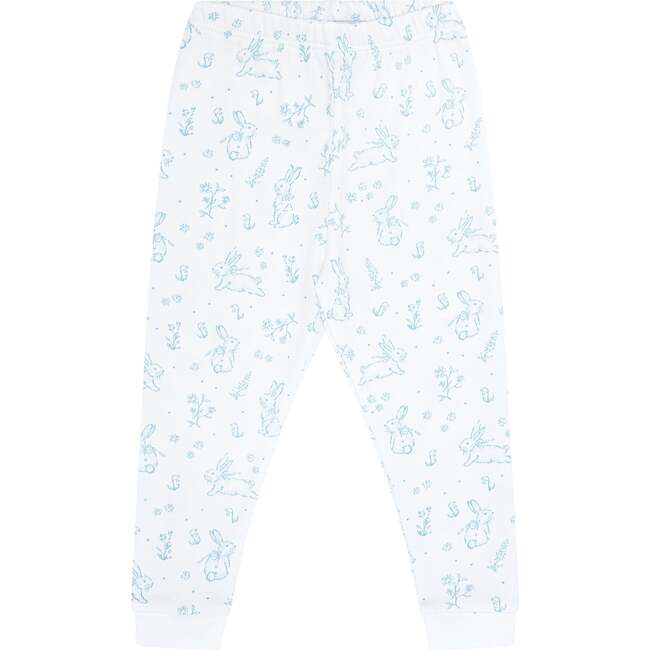 Blue Bunny Toile Pajama Blue - Pajamas - 3