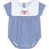 American Pups Square Collared Bubble Blue - Rompers - 1 - thumbnail