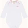 Set of 7 Angel Wing Picot Long Sleeve Onesies, Pink Fade - Onesies - 2