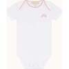 Set of 7 Angel Wing Picot Short Sleeve Onesies, Pink Fade - Onesies - 2