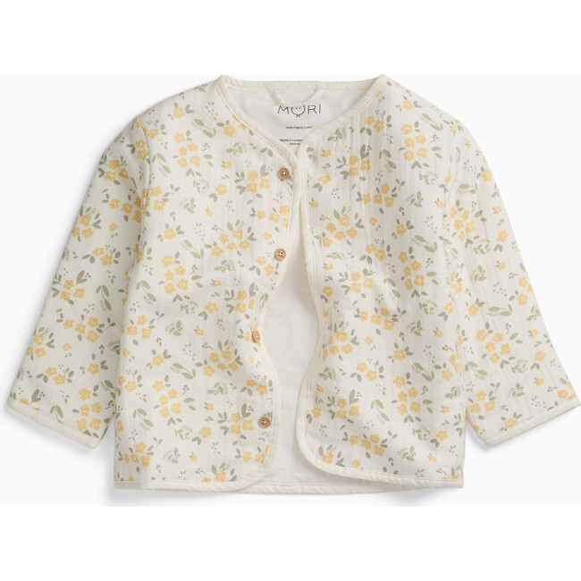 Floral Muslin Quilted Jacket