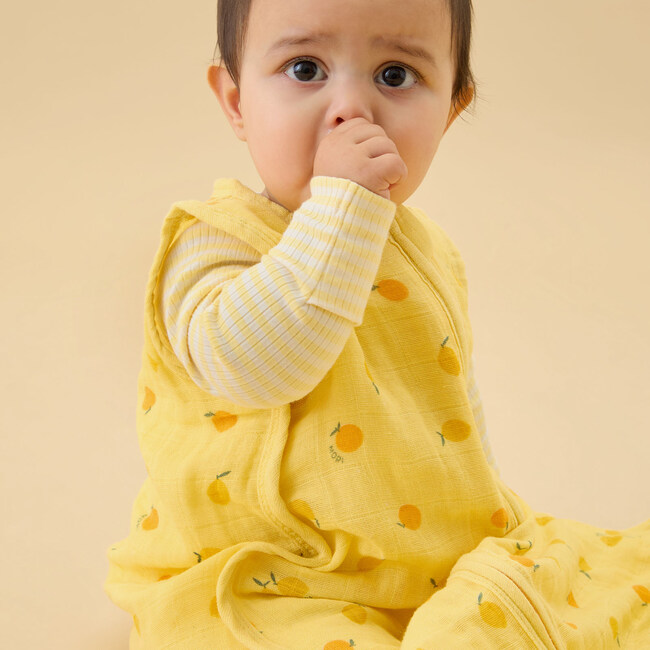 Citrus Print Muslin Front Opening Sleeping Bag 0.5 TOG