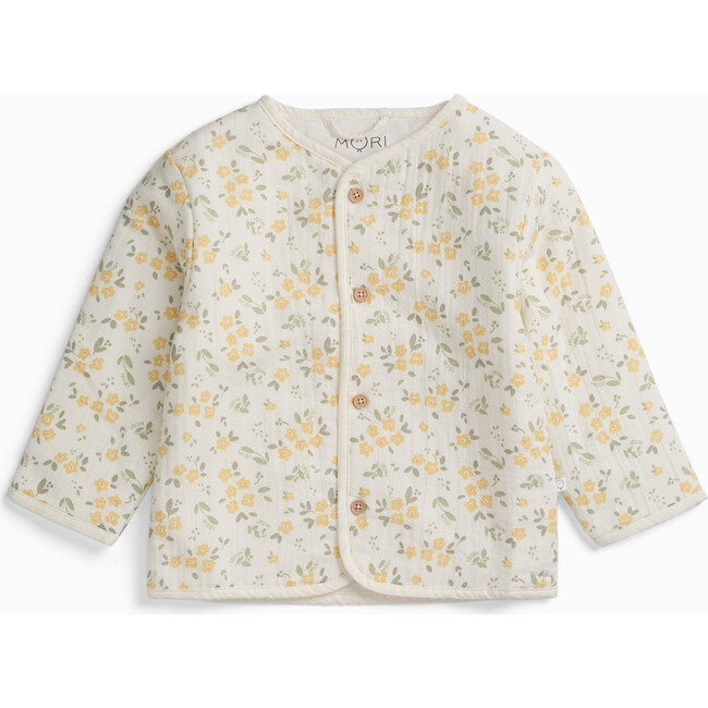 Floral Muslin Quilted Jacket