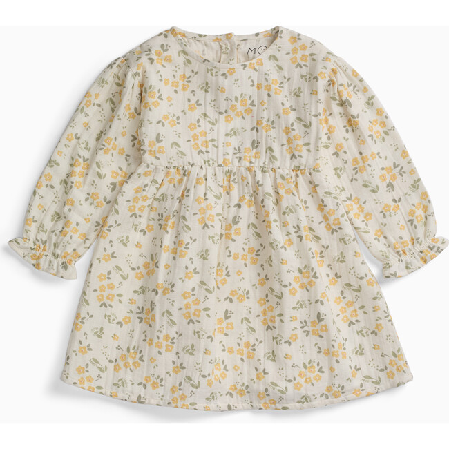 Floral Muslin Long Sleeve Dress