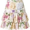 Seraphina Cotton Mini Skirt, Floral - Skirts - 1 - thumbnail