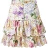 Seraphina Cotton Mini Skirt, Floral - Skirts - 2 - thumbnail