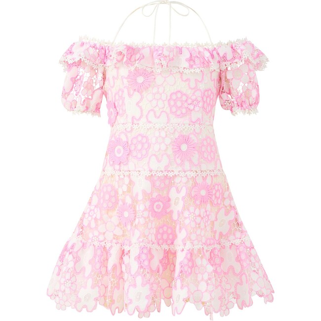 Haley Embroidered Mini Dress, Pink