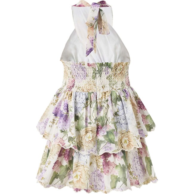 Seraphina Halter Neck Frill Mini Dress, Floral