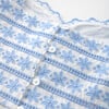 Odessa Frill Embroidered Top, Powder Blue - Blouses - 5 - thumbnail
