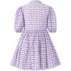 Odessa Puff Sleeve Mini Dress, Lavender - Dresses - 2 - thumbnail