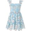 Lilia Embroidered Mini Dress, Floral - Dresses - 2 - thumbnail