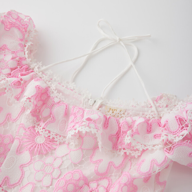 Haley Embroidered Mini Dress, Pink - Dresses - 3