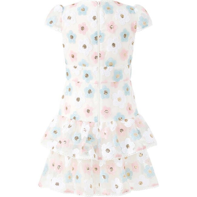 Gabrielle Frill Sequin Mini Dress, Multi