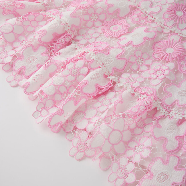 Haley Embroidered Mini Dress, Pink - Dresses - 6