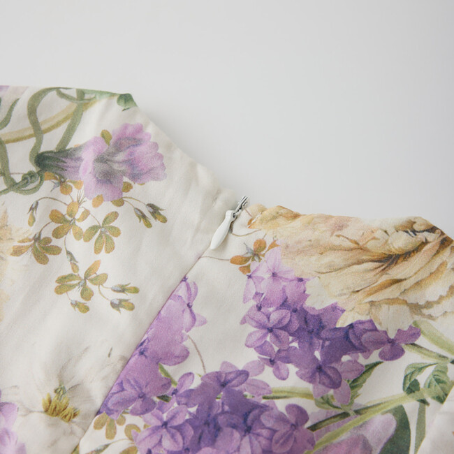 Seraphina Sleeve Cotton Mini Dress (Baby), Floral - Dresses - 9