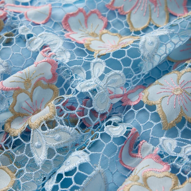 Lilia Embroidered Mini Dress, Floral - Dresses - 6