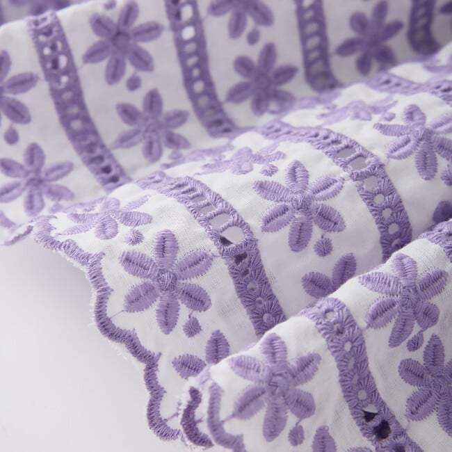 Odessa Puff Sleeve Mini Dress, Lavender - Dresses - 7