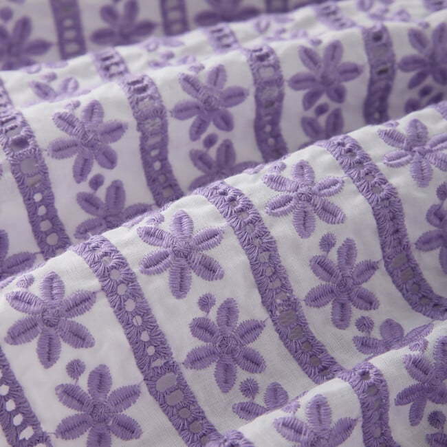 Odessa Puff Sleeve Mini Dress, Lavender - Dresses - 9