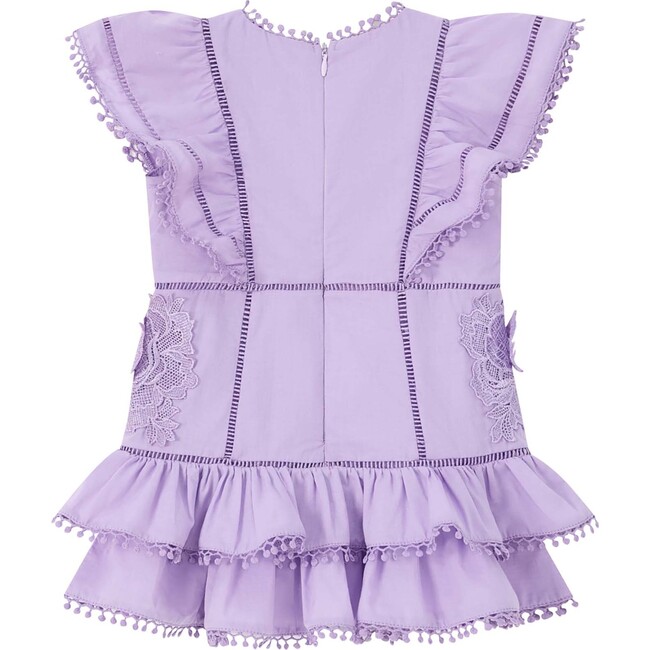 Carloyn Frill Cotton Mini Dress (Baby), Lavender