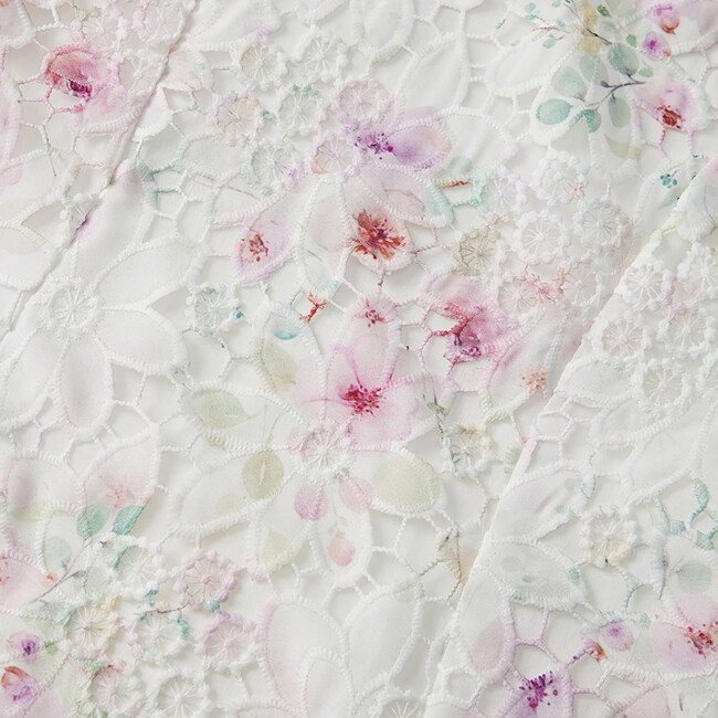 Belle Embroidered Mini Dress, Floral - Dresses - 4