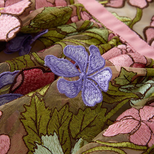 Bonnie Embroidered Mini Skirt, Floral - Skirts - 6