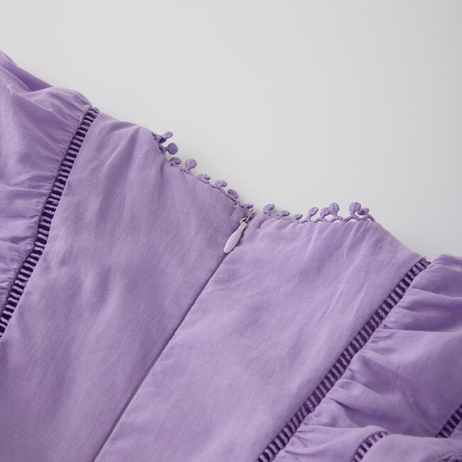 Carloyn Frill Cotton Mini Dress (Baby), Lavender - Dresses - 8