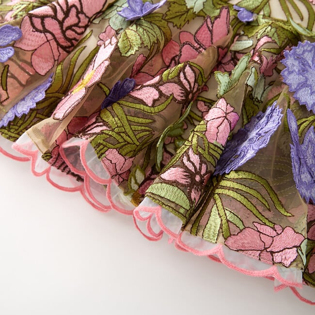 Bonnie Embroidered Mini Dress, Floral - Dresses - 7