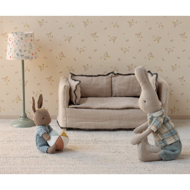 Rabbit set, Micro - Brown - Blue - Dolls - 3