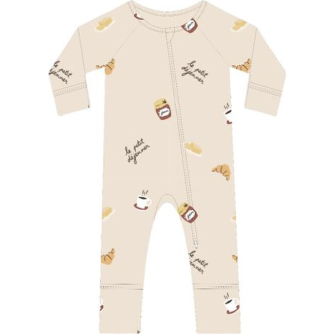 Modal Convertible Footie Pajamas in Petit Déjeuner
