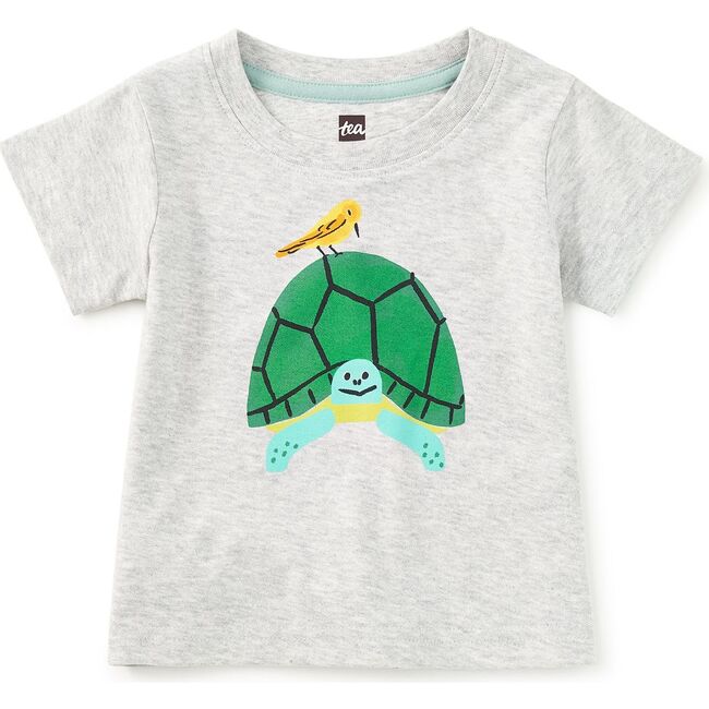 Turtle Time Graphic Tee, Light Grey Heather
