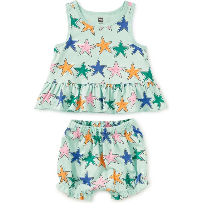 Tank Ruffle Baby Set, Starfish