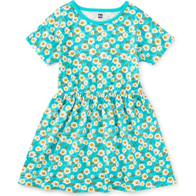 Short Sleeve Twirl Dress, Kitty Floral